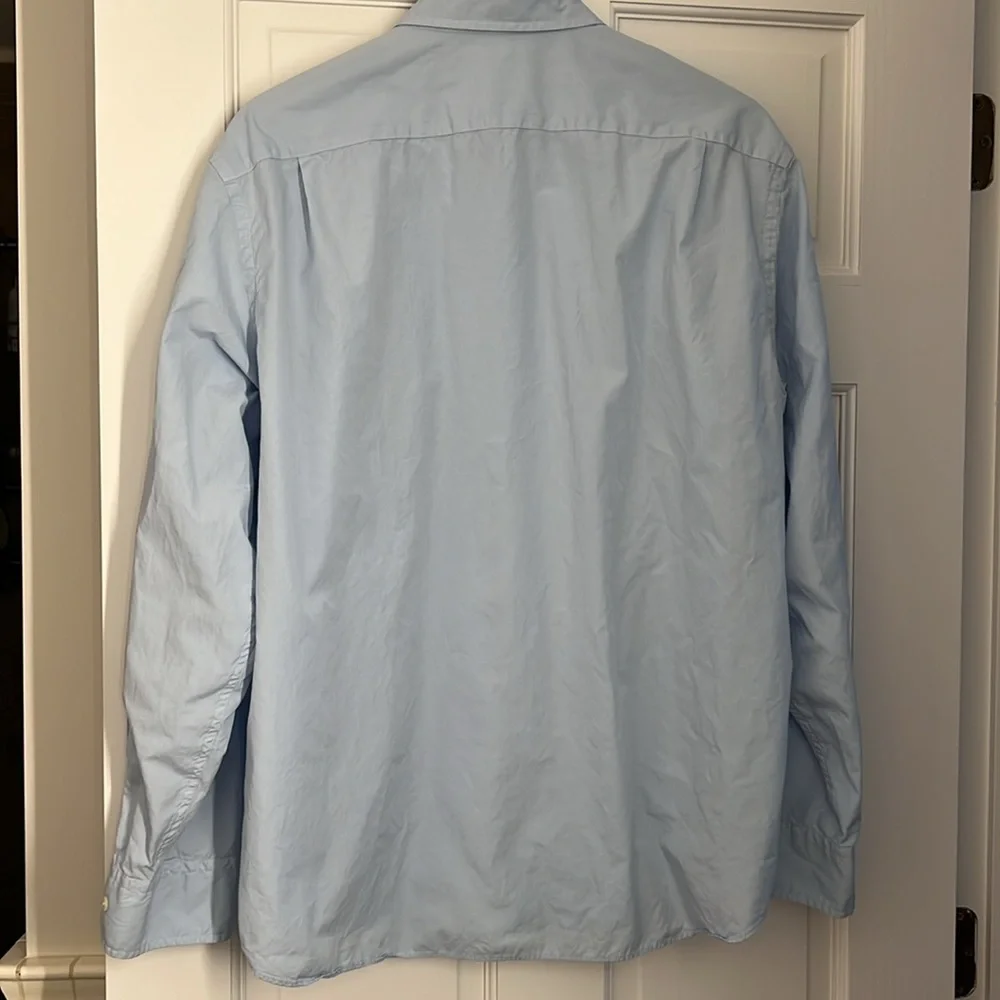 EUC J Crew light blue button shirt. Men’s Large - Picture 5 of 6